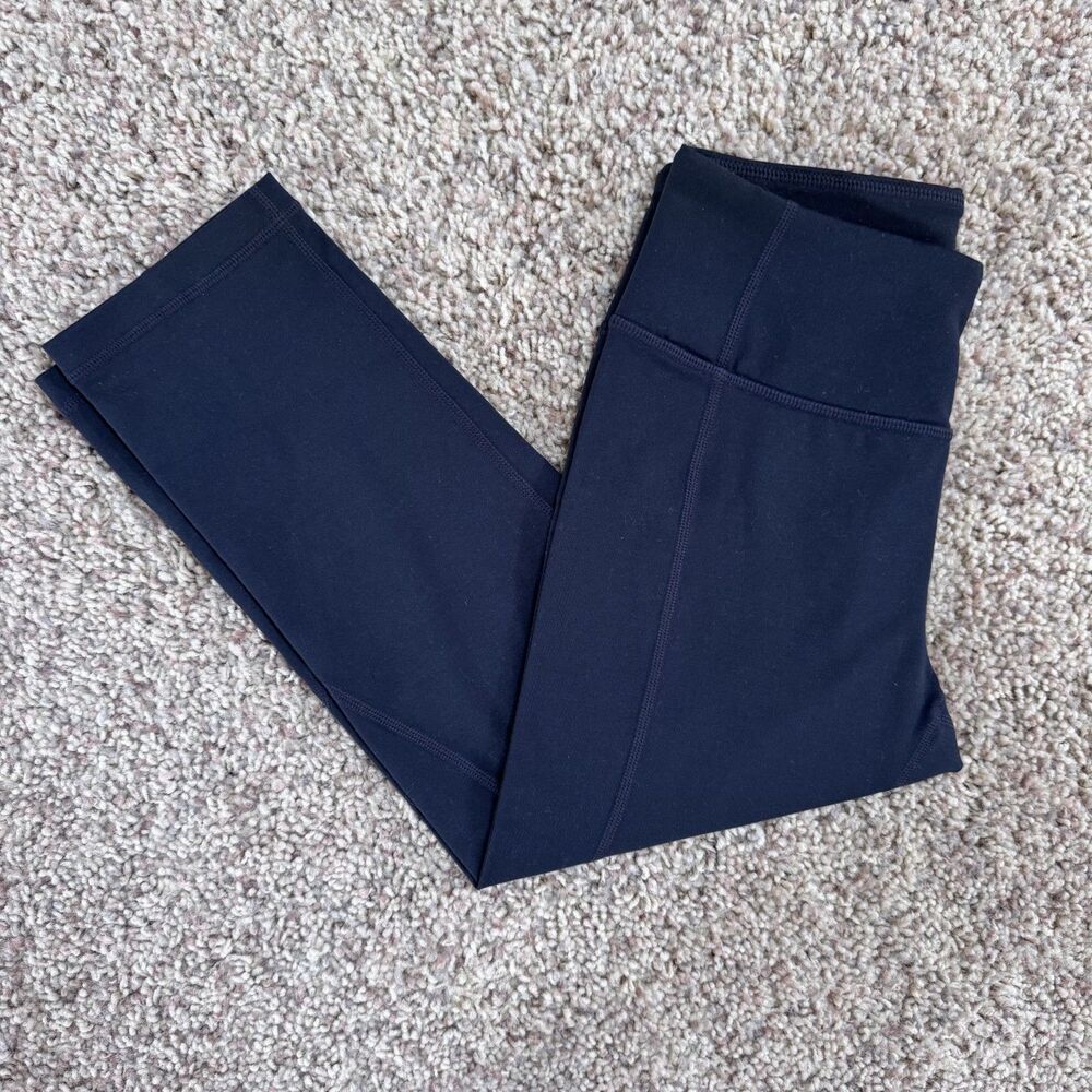 core 10 women size XS capri legging medium waist yoga black extra small